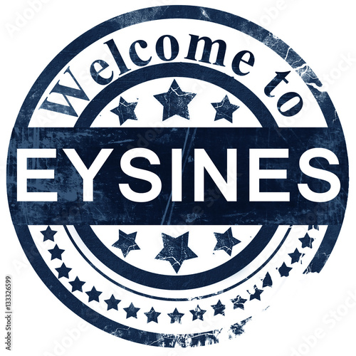 eysines stamp on white background photo