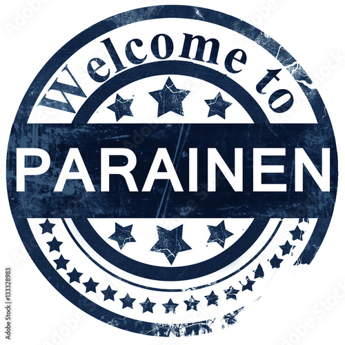 Parainen stamp on white background photo