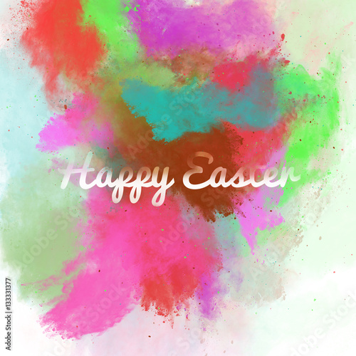 Happy Easter greeting card 