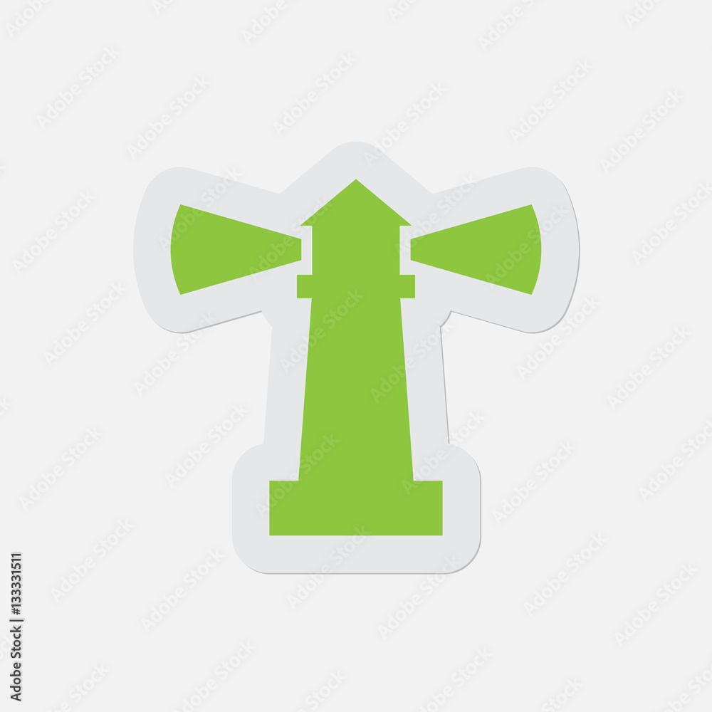 simple green icon - lighthouse simple green icon - lighthouse