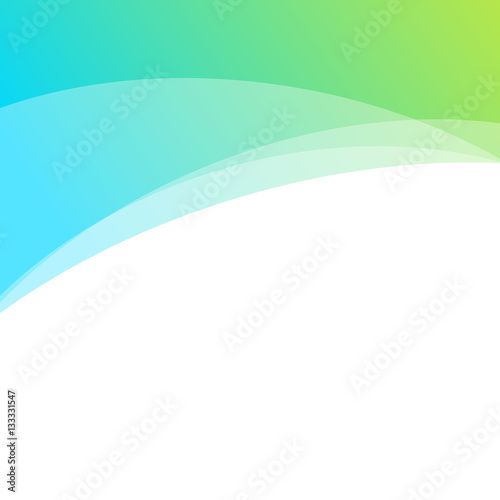 Green light Wave abstract background