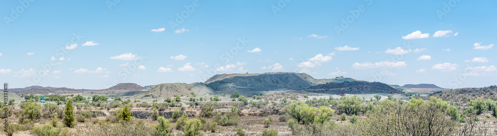 Panorama of the diamond mine in Jagersfontein