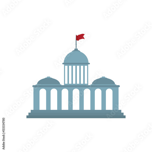 Court building symbol icon vector illustration graphic design