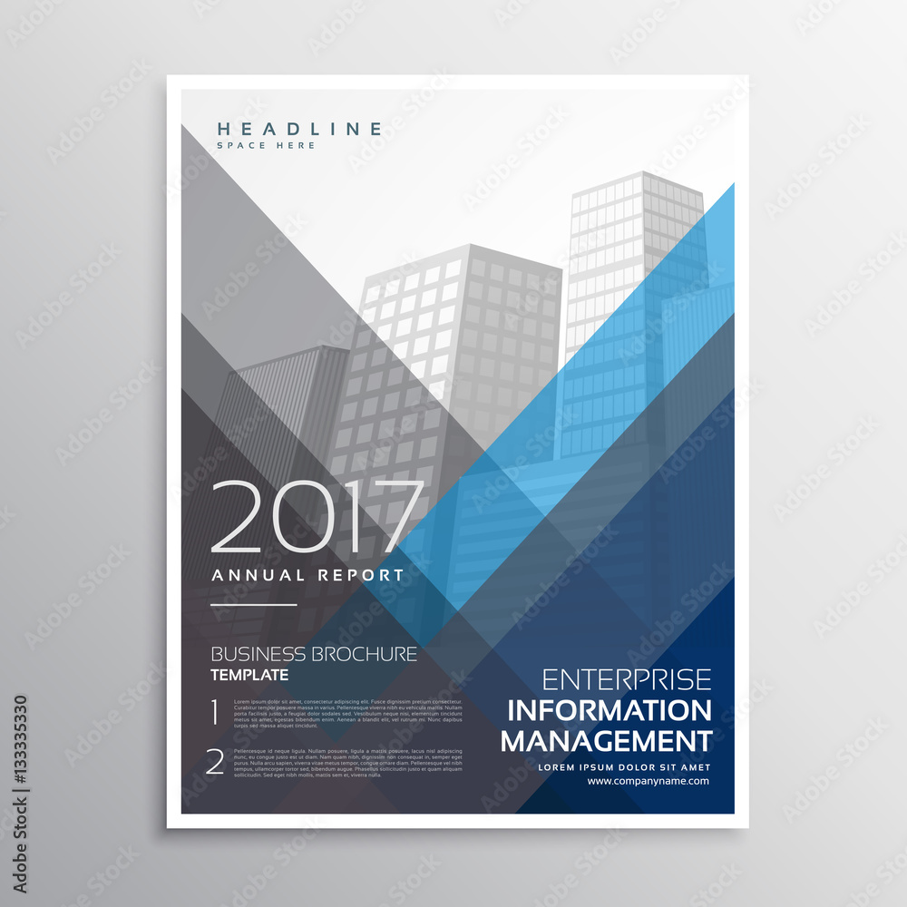 blue brochure layour template design in a4 size with abstract ge blue brochure layour template design in a4 size with abstract ge