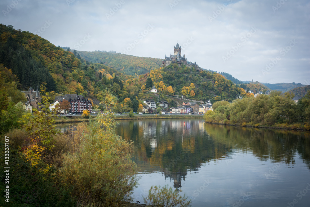 The Mosel River off the Rhine. Germany