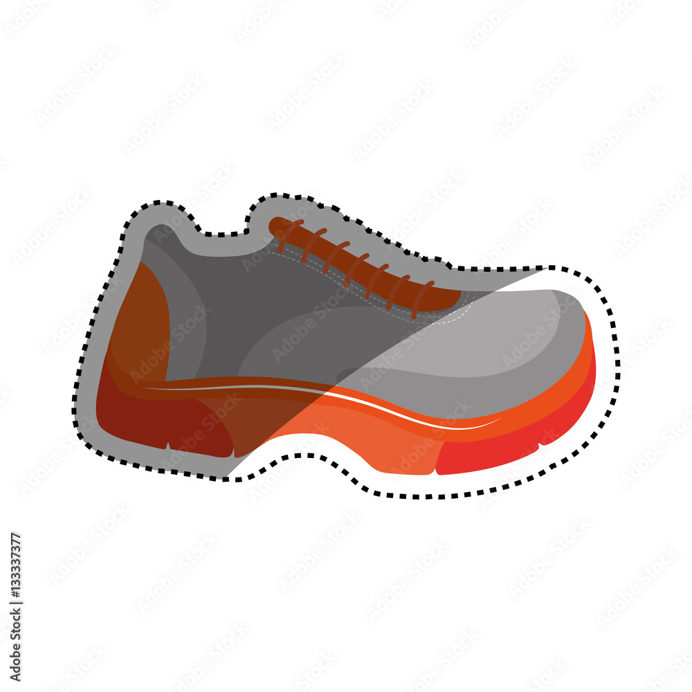 Running sport sneaker icon vector illustration graphic design