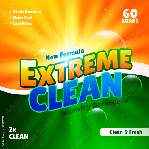 packaging design template for laundry detergent