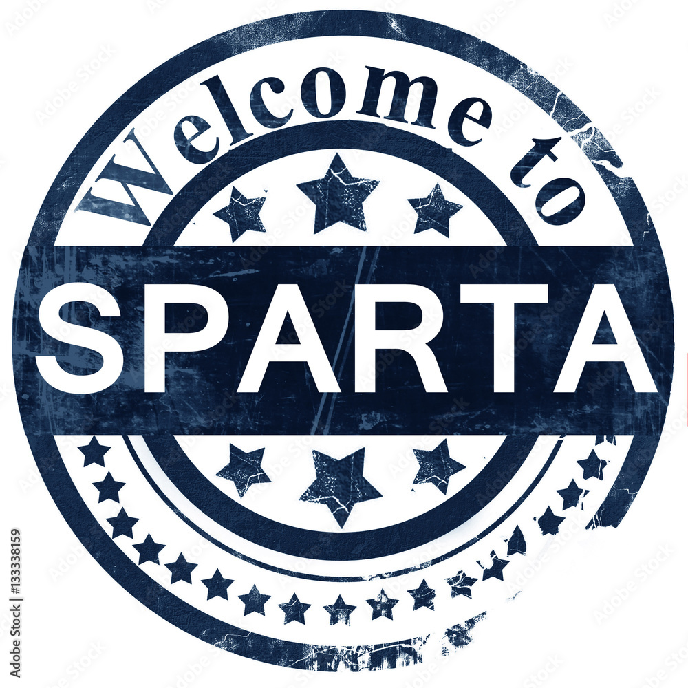 Sparta stamp on white background Sparta stamp on white background