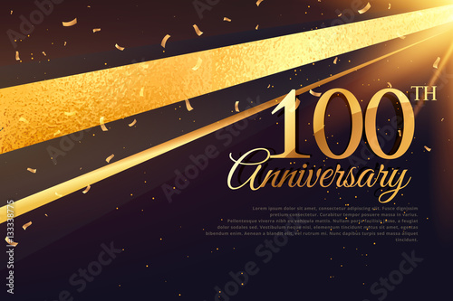 100th anniversary celebration card template photo