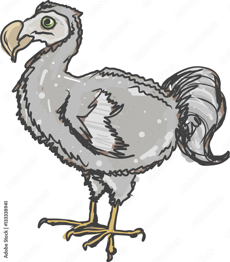 Dodo Bird vector illustration clip-art image Stock Vector | Adobe Stock