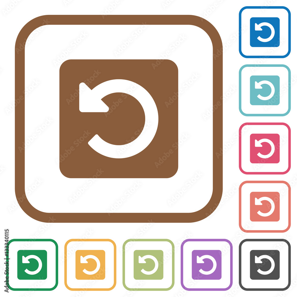 Rotate left simple icons Rotate left simple icons