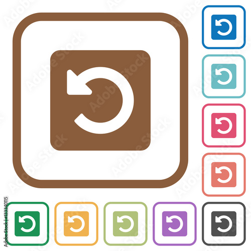 Rotate left simple icons