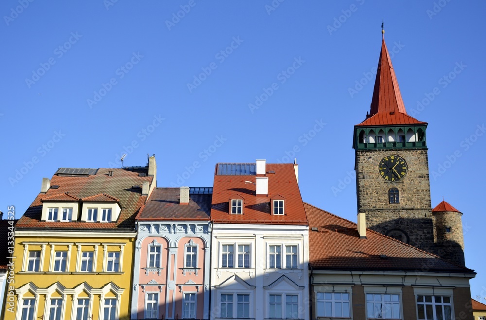 Architecture from Jicin and blue sky