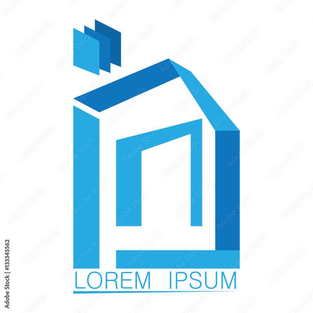 Isolated abstract building logo on a white background, Vector illustration Isolated abstract building logo on a white background, Vector illustration