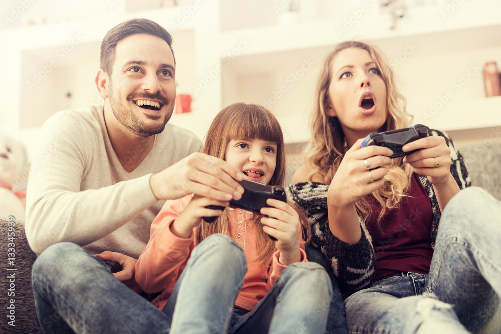 Family having fun at home Family having fun at home