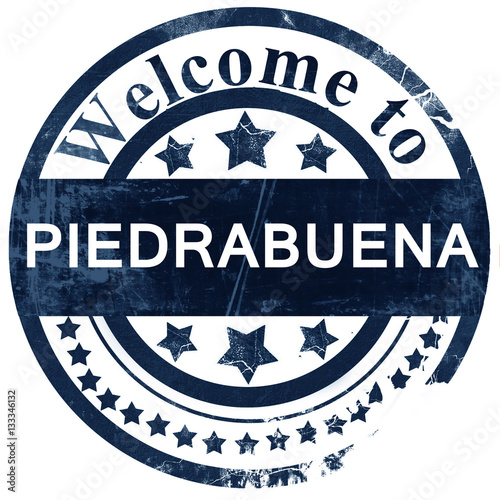 Piedrabuena stamp on white background photo