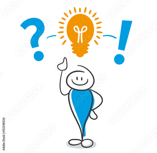 Stick Figure Series Blue / Idee, Geistesblitz