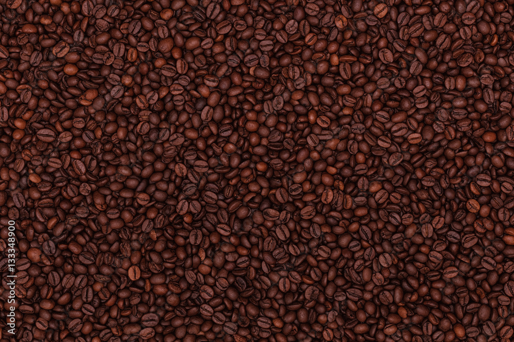 Roasted coffee beans as background Roasted coffee beans as background