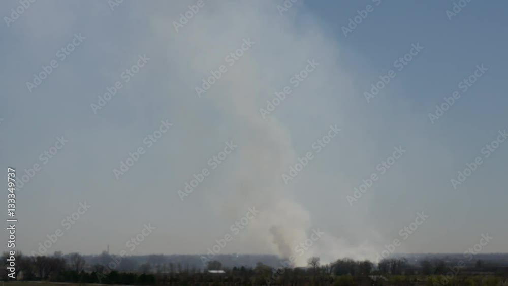 Smoke Plumes from Agricultural Ditch Burning Smoke Plumes from Agricultural Ditch Burning