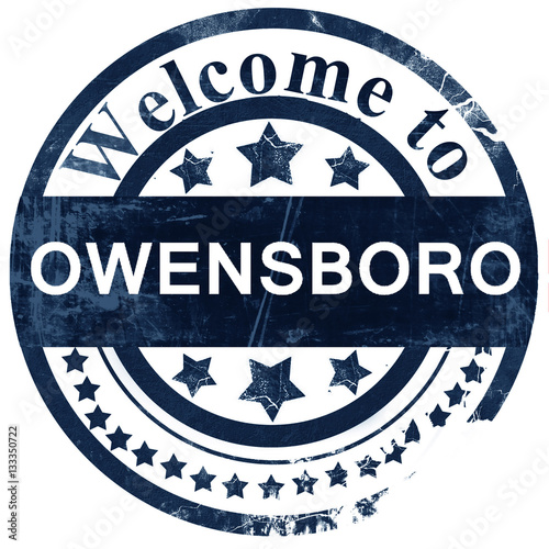owensboro stamp on white background