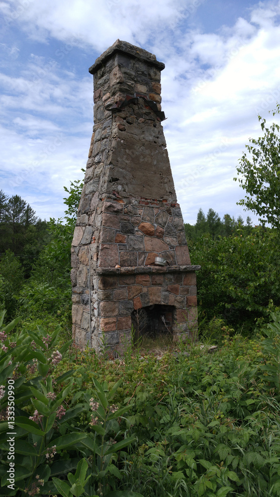 Fireplace - remains of a chalet