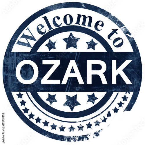 ozark stamp on white background