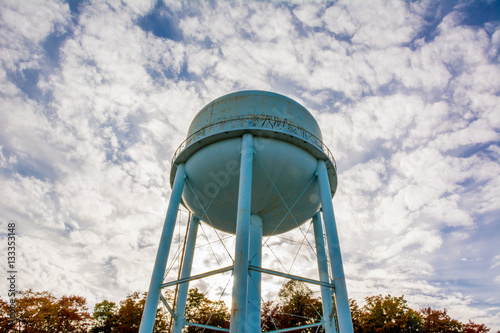 Old water Tower Clouds