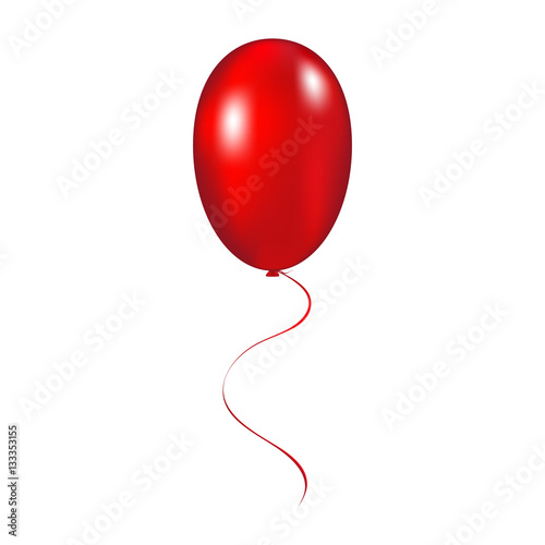Red balloon vector