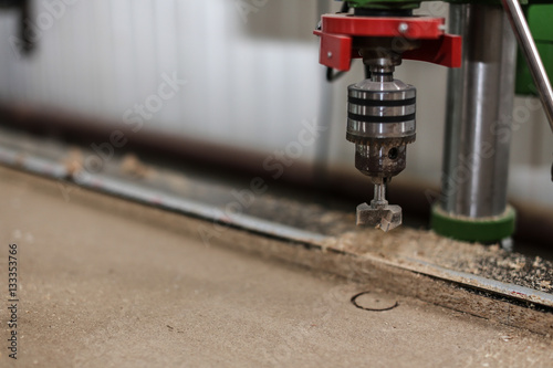 фотографія machine for drilling wood