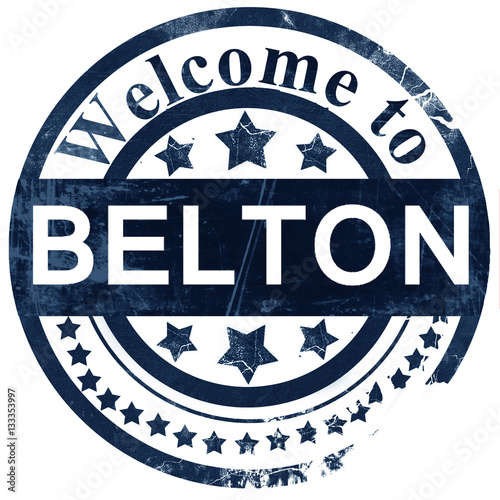 belton stamp on white background photo