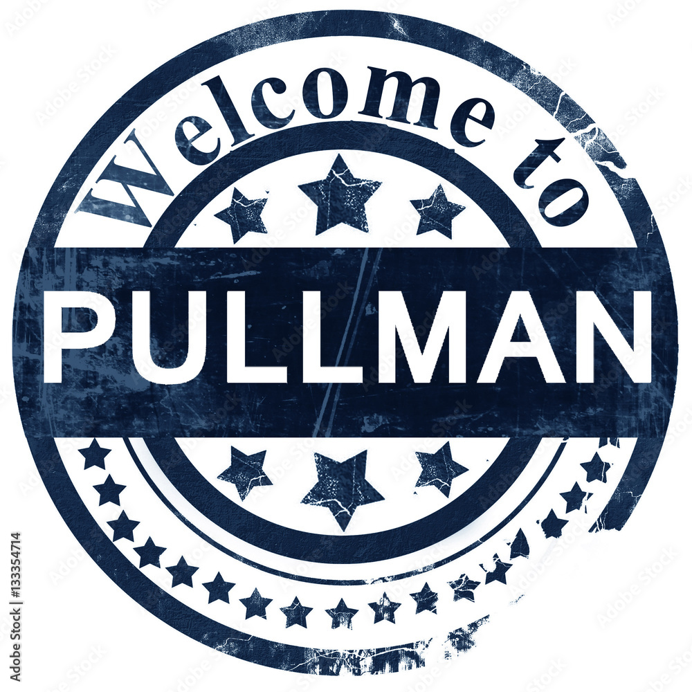 pullman stamp on white background StockIllustration Adobe Stock