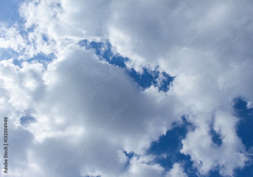 Obraz premium blue sky vivid and raincloud beautiful 