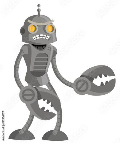 evil angry giant robot