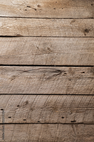 Rough wooden boards in a barn - Horizontal photo