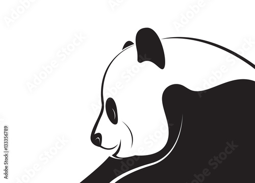 Fototapeta Naklejka Na Ścianę i Meble -  Vector of a panda design on a white background. Wild Animals.