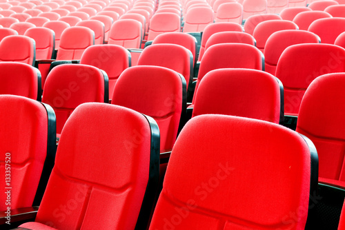 Red seats in the cinema