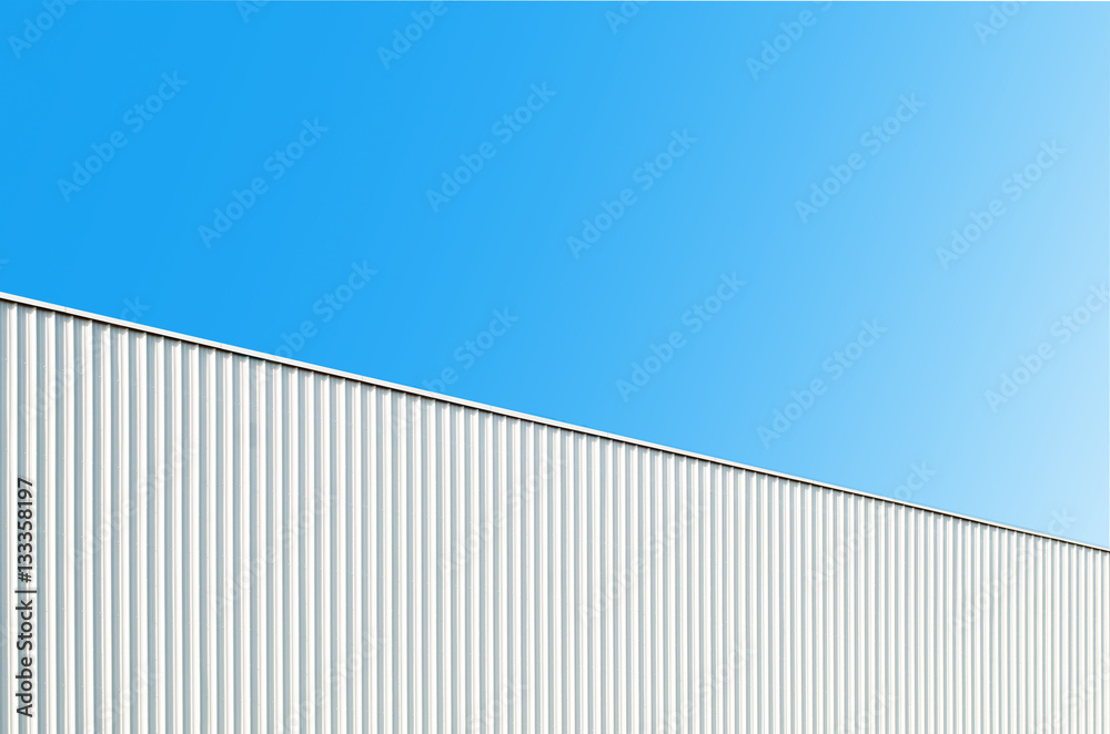 white cargo container texture on sky background. Seamless pattern. 