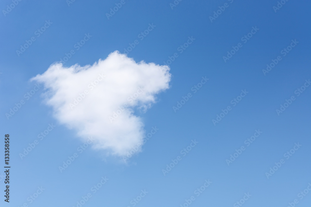 The cloud in shape of heart against blue sky, To the Valentine's The cloud in shape of heart against blue sky, To the Valentine's