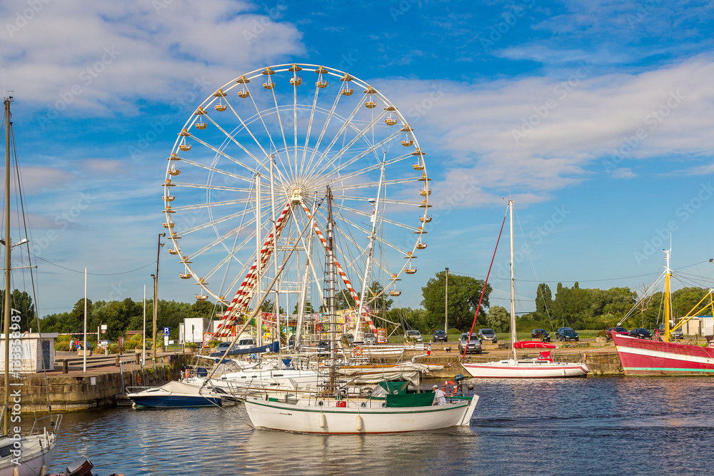 Retro Ferris Wheel in Honfleur