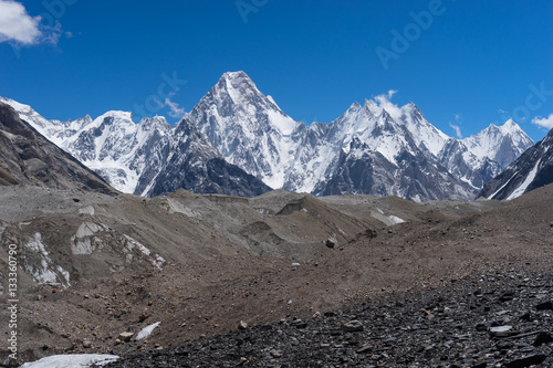 Gasherbrum massif mountain, Karakorum mountain range, K2 trek, P photo