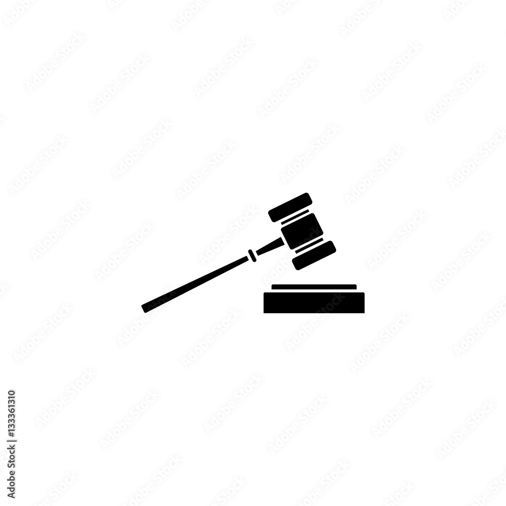 Judge gavel solid icon, auction hammer sign, vector graphics, a filled pattern on a white background, eps 10. Judge gavel solid icon, auction hammer sign, vector graphics, a filled pattern on a white background, eps 10.