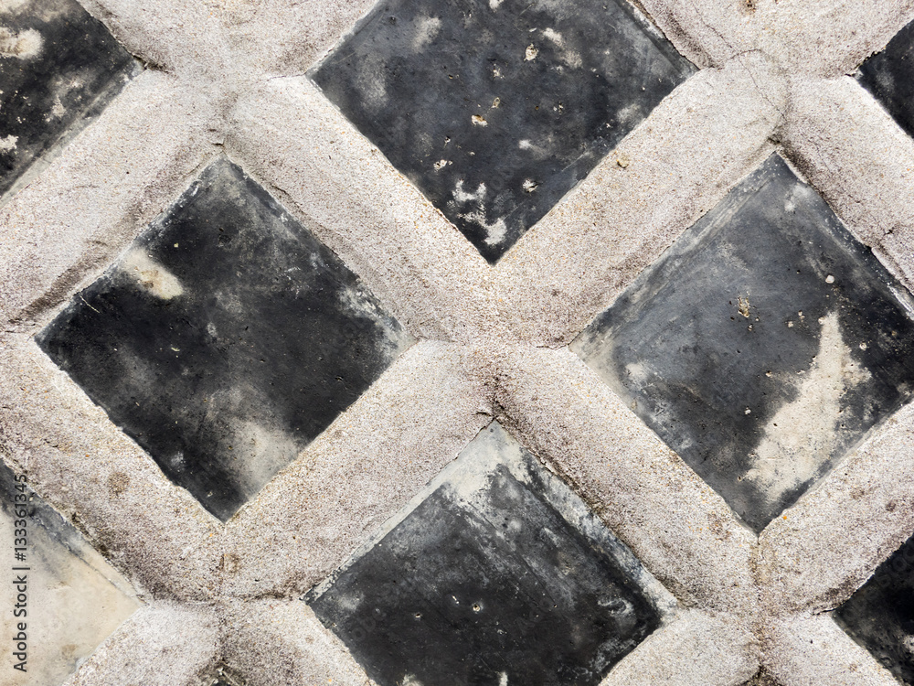 Fototapeta premium Old style Asian house wall