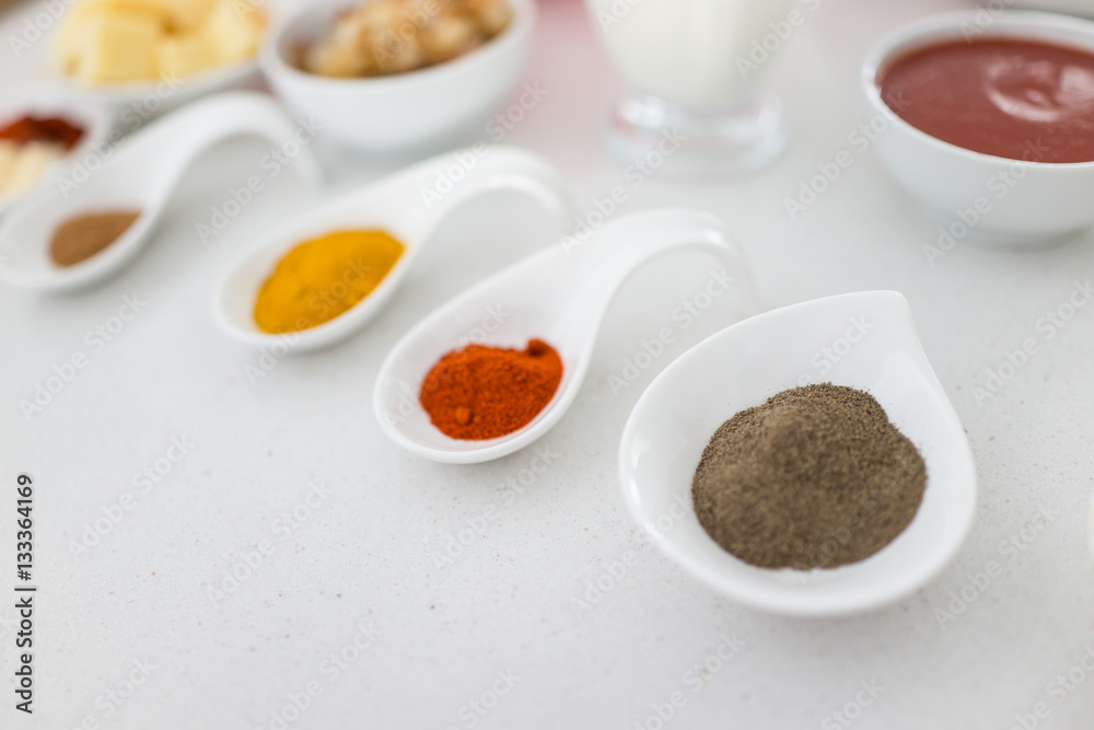 Different varieties of ingredients for making lunch Different varieties of ingredients for making lunch