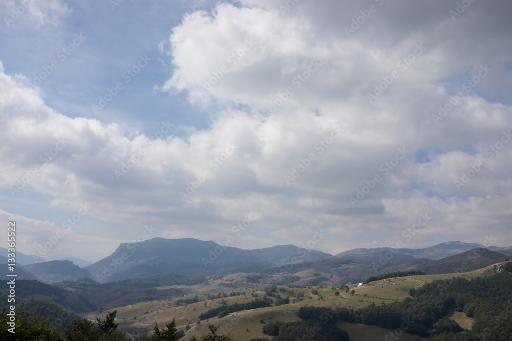 Naklejka premium Beautiful natural landscape in the summer time