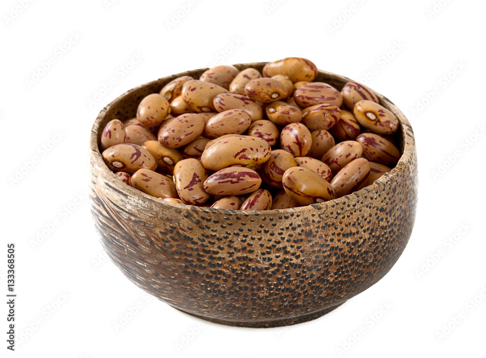 pinto beans isolated on white background pinto beans isolated on white background