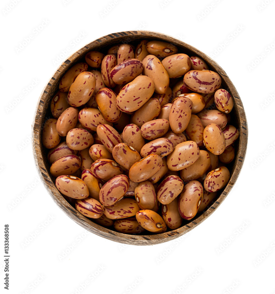 pinto beans isolated on white background pinto beans isolated on white background