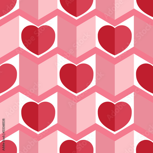 Seamless pattern with heart. vector background. Holiday texture. pattern for Happy Valentine's Day 