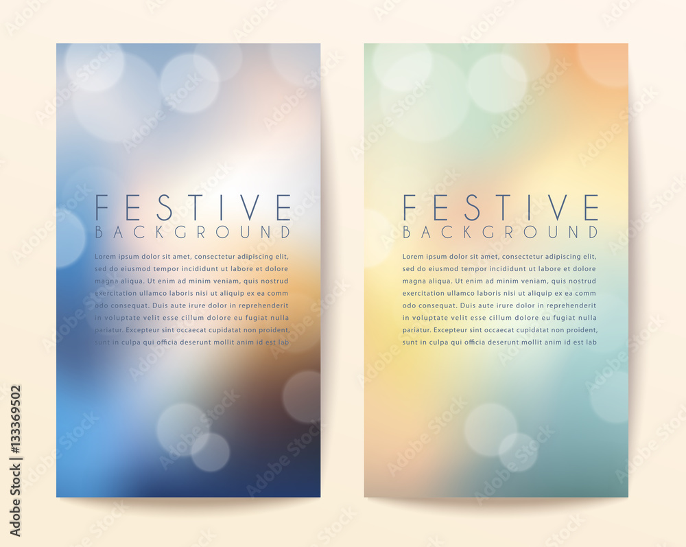 Fototapeta premium Abstract Bokeh Background : Vector Illustration
