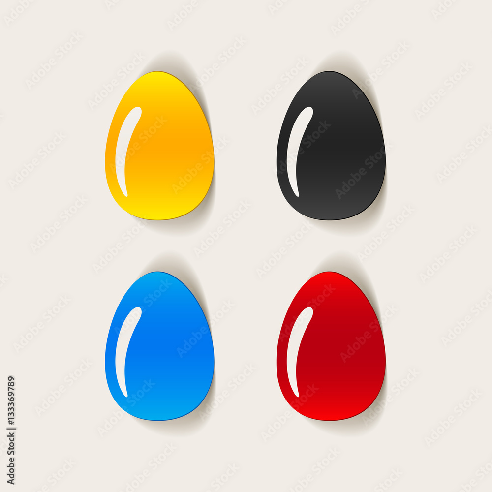 realistic design element: easter egg realistic design element: easter egg