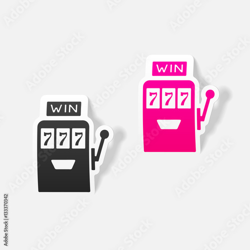 realistic design element: slot machine